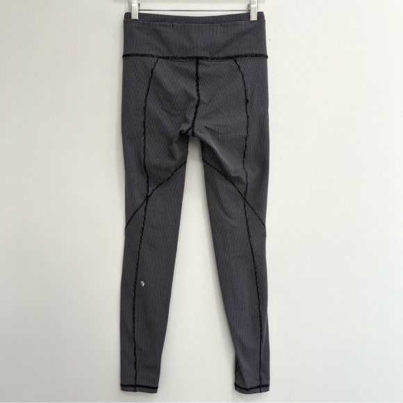 Lululemon tiny geo black white full length leggings zippered pockets luxtreme 6 - Picture 2 of 11